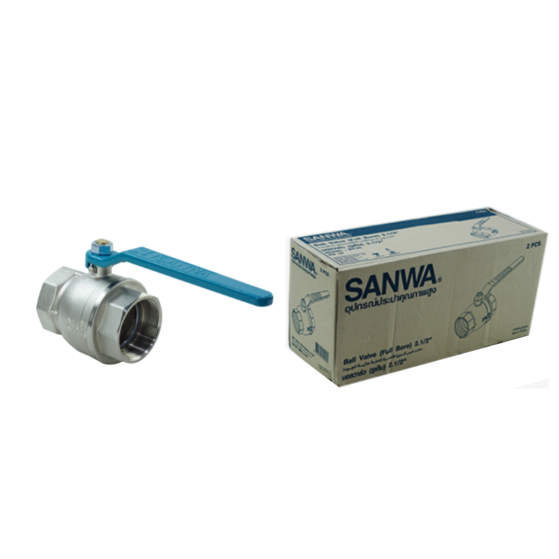 บอลวาล์วซันวา SANWA ขนาด 2.1/2 (2นิ้ว ครึ่ง) บอนวาว บอลวาว บอลวาล บอลวาวล์ ซันวา ซันว่า ทองเหลือง SANWA19