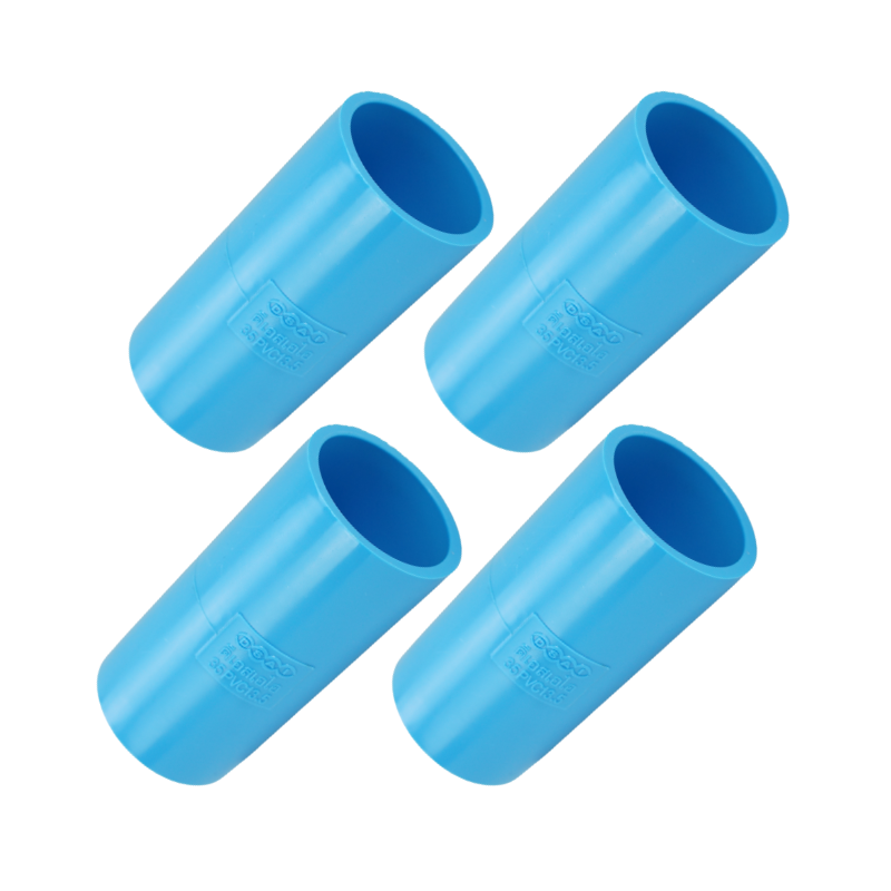 ข้อต่อหนา พีวีซี ข้อต่อตรงหนา พีวีซี ข้อต่อหนา PVC ข้อต่อตรง ขนาด 1" (1นิ้ว) จำนวน 4 ชิ้น/แพ็ค : ดี.เอส.เอ.ไอ (DSAI) DSAI.SET.003