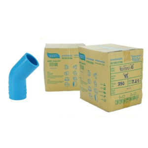 ข้องอ พีวีซี ข้องอพีวีซี ข้องอหนา PVC ข้องอPVC 45องศา ขนาด 1/2" (4หุน): ดี.เอส.เอ.ไอ (DSAI) DSAI028