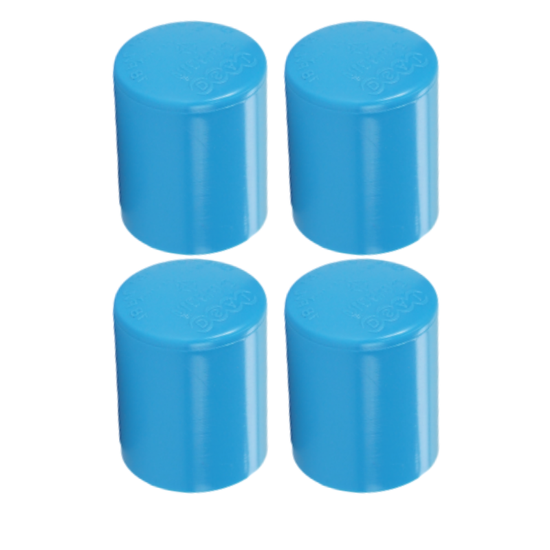 ฝาครอบ พีวีซี ฝาครอบพีวีซี ฝาครอบ PVC ฝาครอบPVC ขนาด 1.1/2" (1 นิ้วครึ่ง) จำนวน 4 ชิ้น/แพ็ค : ดี.เอส.เอ.ไอ (DSAI) DSAI.SET.084