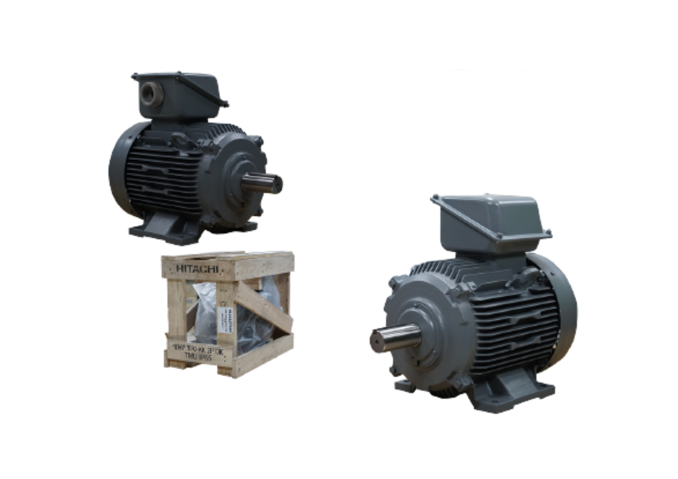 มอเตอร์ ฮิตาชิ HITACHI มอเตอร์ไฟฟ้า 10.0HP(7.50kw) 2Pole 3เฟส(380/415V) รุ่น TFO-KK ขาตั้ง 412113TR04 HIM32