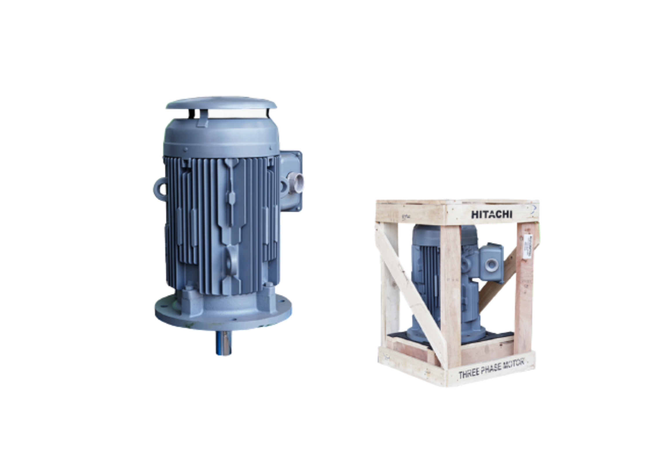 มอเตอร์ ฮิตาชิ HITACHI มอเตอร์ไฟฟ้า 15.0HP(11.00kw) 4Pole 3เฟส(380/415V) รุ่น VTFO-KK หน้าจาน 412135TT01 HIM42