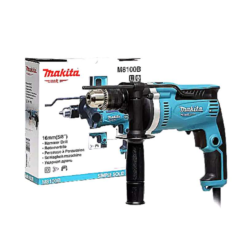 Makita สว่าน สว่านกระแทก มากีต้ารุ่น M8100B ขนาด 16 มม. กำลังไฟฟ้า 710 วัตต์ งานหนักซ้าย-ขวาได้ SHOP023.MAKITA.06.02