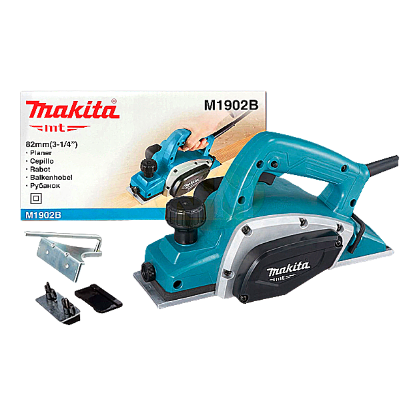MAKITAเครื่องกบไสไม้ไฟฟ้า รุ่น M1902B ขนาดใบมีด 3 นิ้ว (82 มม.) ใส้ไม้ได้ลึก 1 มม. กำลังไฟฟ้า 500 วัตต์เหมาะกับงานทั่วไป SHOP023.MAKITA.13.02