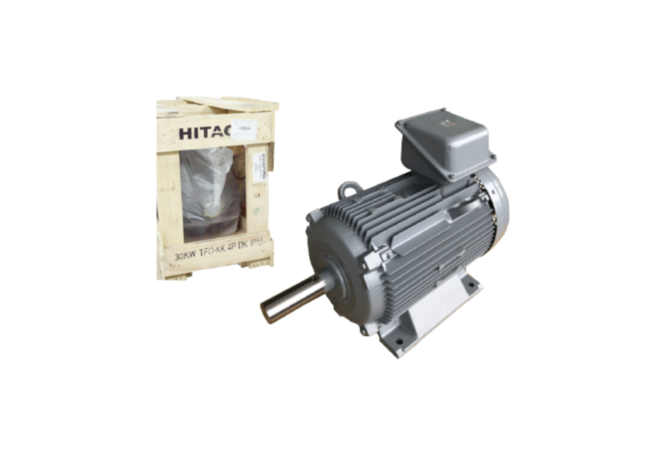 มอเตอร์ ฮิตาชิ HITACHI มอเตอร์ไฟฟ้า 20.0HP(15.00kw) 4Pole 3เฟส(380/415V) รุ่น TFO-KK ขาตั้ง 412101TM03 HIM25