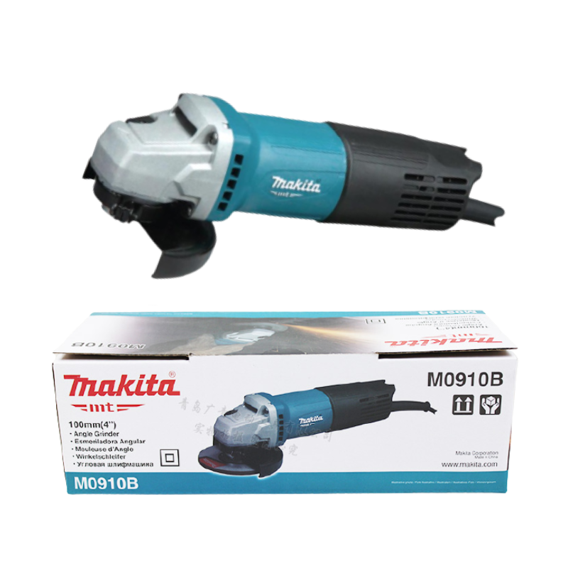 Makita เครื่องเจียรมากีต้า ลูกหมู รุ่น M0910B ขนาดใบเจียร์ 4 นิ้ว กำลังไฟฟ้า540วัตต์ ใช้กับงานทั่วไป สวิตซ์ท้ายเครื่อง SHOP023.MAKITA.01.02