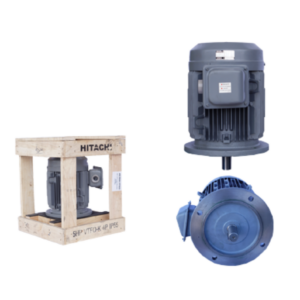 มอเตอร์ ฮิตาชิ HITACHI มอเตอร์ไฟฟ้า 5.0HP(3.70kw) 4Pole 3เฟส(220/380V) รุ่น VTFO-K หน้าจาน 412091TT02 HIM39