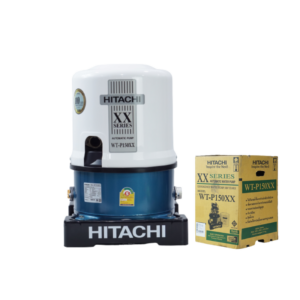 ปั๊มน้ำฮิตาชิ Hitachi ชนิดแรงดัน รุ่น WT-P150XX ขนาด 150 วัตต์ ปั๊มน้ำราคาถูก ถังกลม WT-P150XX