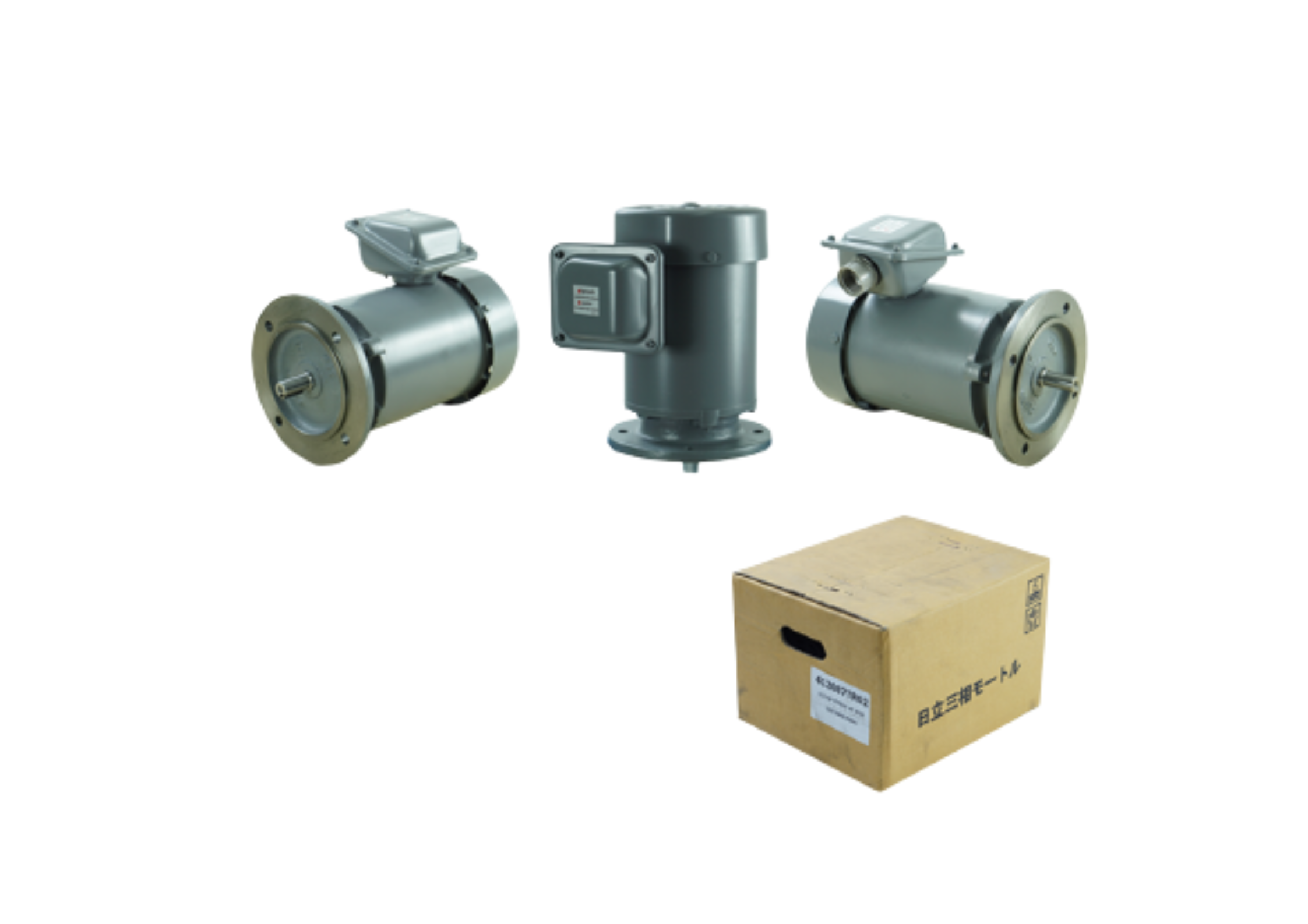 มอเตอร์ ฮิตาชิ HITACHI มอเตอร์ไฟฟ้า 1/2HP(0.40kw) 4Pole 3เฟส(220/380V) รุ่น VTFO-K หน้าจาน 412087TR02 HIM35
