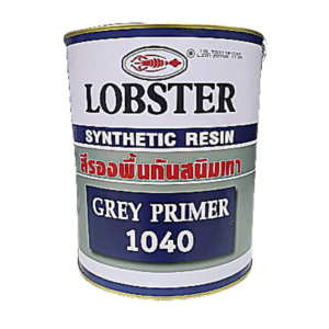 สีรองพื้นกันสนิมเทา ล็อบสเตอร์ ตรากุ้ง LOBSTER Grey Primer 1040 ขนาด 3.5 ลิตร (1 แกลลอน) SHOP021.LOBS.02.05