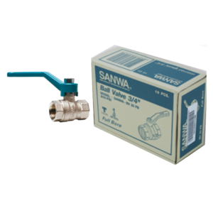 บอลวาล์วซันวา SANWA ขนาด 3/4 (หกหุน) บอนวาว บอลวาว บอลวาล บอลวาวล์ บอนวาวล์ ซันวา ซันว่า ทองเหลือง SANWA14
