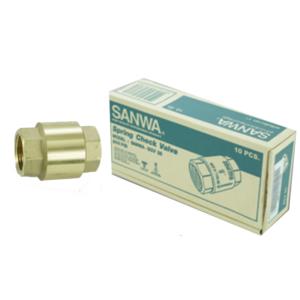สปริงเช็ควาล์วซันวา SANWA ขนาด 1 (1นิ้ว) สปริงฟุตวาวล์ สปริงฟุตวาว สปริงฟุตวาล ซันวา ซันว่า ทองเหลือง SANWA41