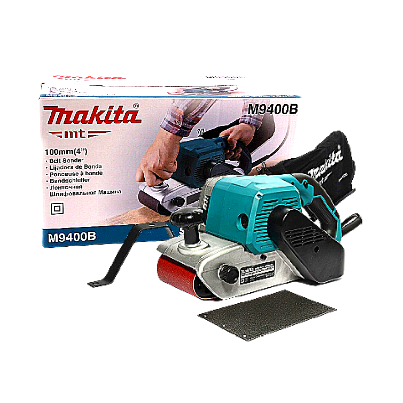 MAKITAเครื่องขัดกระดาษทรายสายพานไฟฟ้ารุ่น M9400B ขนาดกระดาษทราย 100x610มม.กำลังไฟ 940 วัตต์ ขัดพื้นผิว ไม้ พลาสติก โลหะ SHOP023.MAKITA.12.02