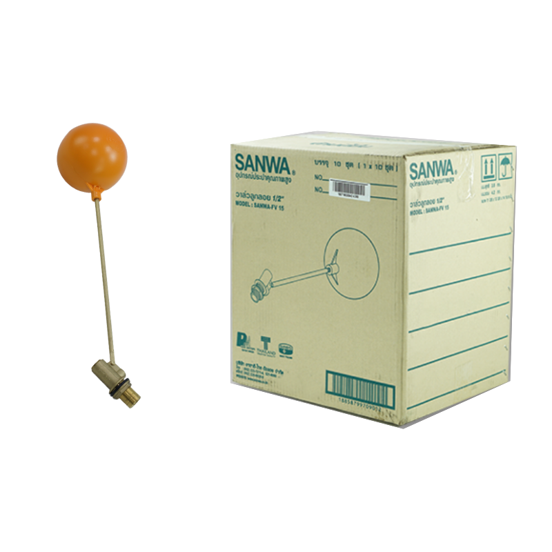 ลูกลอย ซันวา SANWA ขนาด 1/2 (4หุน) รูกลอย ลูกรอย รูกรอย ลูกร้อย ลุกรอย ซันวา ซันว่า ทองเหลือง SANWA62