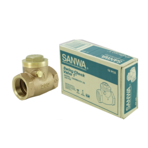 สวิงเช็ควาล์วซันวา SANWA ขนาด 1 (1นิ้ว) สวิงเช็กวาว สวิงเช็วาวล์ สวิงเช็ควาว ซันวา ซันว่า ทองเหลือง SANWA24
