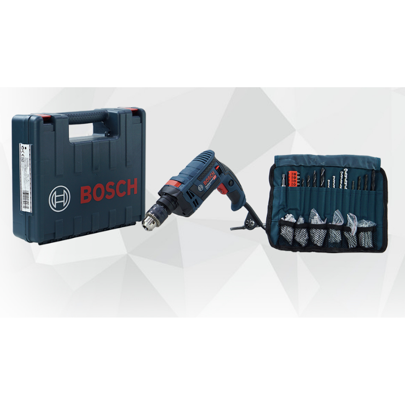 BOSCH บ๊อช บอช บอส สว่าน GSB 16RE GSB16RE สว่านกระแทก 16มิล(5หุน) Promote Set BOSCH.GSB04