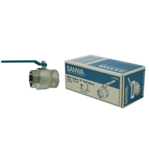 บอลวาล์วซันวา SANWA ขนาด 3 (3นิ้ว) บอนวาว บอลวาว บอลวาล บอลวาวล์ บอนวาวล์ ซันวา ซันว่า ทองเหลือง SANWA20