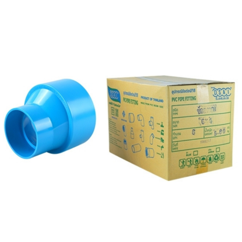 ข้อต่อบางลดพีวีซี ข้อลดบางพีวีซี ข้อต่อบางลดPVC ข้อลดบางPVC ขนาด 6"x4" (6นิ้ว ลด 4นิ้ว) : ดี.เอส.เอ.ไอ (DSAI) DSAI120
