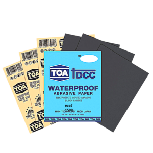 TOAกระดาษทรายน้ำ กระดาษทรายแบบขัดน้ำ TOA ทีโอเอ เบอร์ละ จำนวน 12 ใบ เบอร์ 1500 กระดาษทราย SHOP021.TOA.SND.1500