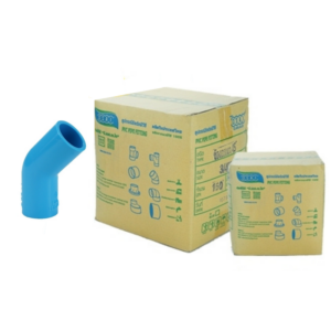 ข้องอ พีวีซี ข้องอพีวีซี ข้องอหนา PVC ข้องอPVC 45องศา ขนาด 3/4" (6หุน): ดี.เอส.เอ.ไอ (DSAI) DSAI029