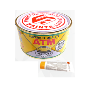 สีโป้วบาง เอทีเอ็ม (ATM Poly- Putty) สีโป้วพลาสติก ประเภทบาง No. 522 สีเหลือง ขนาด 1 กก. ราคาถูก SHOP016.ATM.01