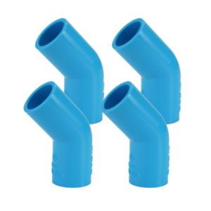 ข้องอ พีวีซี ข้องอพีวีซี ข้องอหนา PVC ข้องอPVC 45องศา ขนาด 1/2" (4หุน) จำนวน 4 ชิ้น/แพ็ค : ดี.เอส.เอ.ไอ (DSAI) DSAI.SET.028