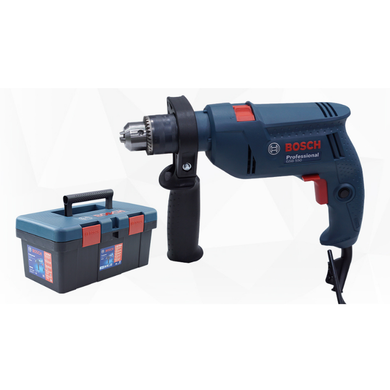 BOSCH บ๊อช บอช บอส สว่าน GSB 550 สว่านกระแทก 13มิล(4หุน) GSB550 สว่านราคาถูก (Promote Set) BOSCH GSB 550