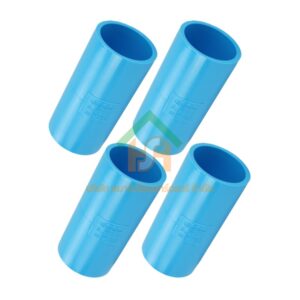 ข้อต่อหนา พีวีซี ข้อต่อตรงหนา พีวีซี ข้อต่อหนา PVC ข้อต่อตรง ขนาด 3/4" (6หุน) จำนวน 4 ชิ้น/แพ็ค : ดี.เอส.เอ.ไอ (DSAI) DSAI.SET.002