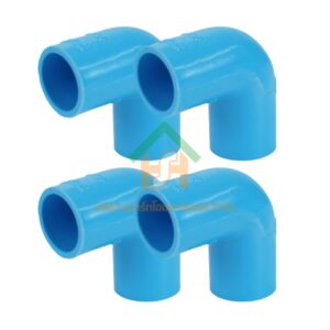 ข้องอ พีวีซี ข้องอพีวีซี ข้องอหนา PVC ข้องอPVC 90องศา ขนาด 1/2" (สี่หุน) จำนวน 4 ชิ้น/แพ็ค : ดี.เอส.เอ.ไอ (DSAI) DSAI.SET.010