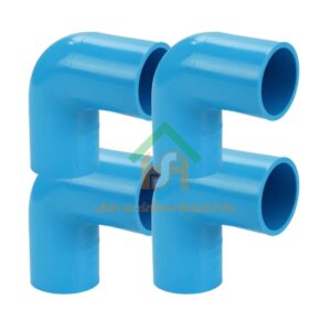 ข้องอ พีวีซี ข้องอพีวีซี ข้องอหนา PVC ข้องอPVC 90องศา ขนาด 1.1/2" (1นิ้วครึ่ง) จำนวน 4 ชิ้น/แพ็ค : ดี.เอส.เอ.ไอ (DSAI) DSAI.SET.014