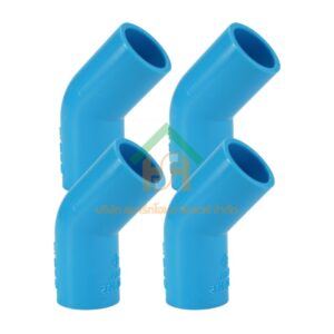 ข้องอ พีวีซี ข้องอพีวีซี ข้องอหนา PVC ข้องอPVC 45องศา ขนาด 3/4" (6หุน) จำนวน 4 ชิ้น/แพ็ค : ดี.เอส.เอ.ไอ (DSAI) DSAI.SET.029