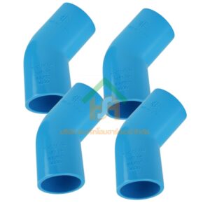 ข้องอ พีวีซี ข้องอพีวีซี ข้องอหนา PVC ข้องอPVC 45องศา ขนาด 1.1/2" (1นิ้วครึ่ง) จำนวน 4 ชิ้น/แพ็ค : ดี.เอส.เอ.ไอ (DSAI) DSAI.SET.031