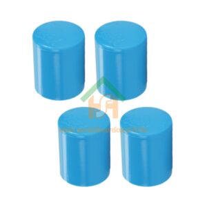 ฝาครอบ พีวีซี ฝาครอบพีวีซี ฝาครอบ PVC ฝาครอบPVC ขนาด 1/2" (4 หุน) จำนวน 4 ชิ้น/แพ็ค : ดี.เอส.เอ.ไอ (DSAI) DSAI.SET.081