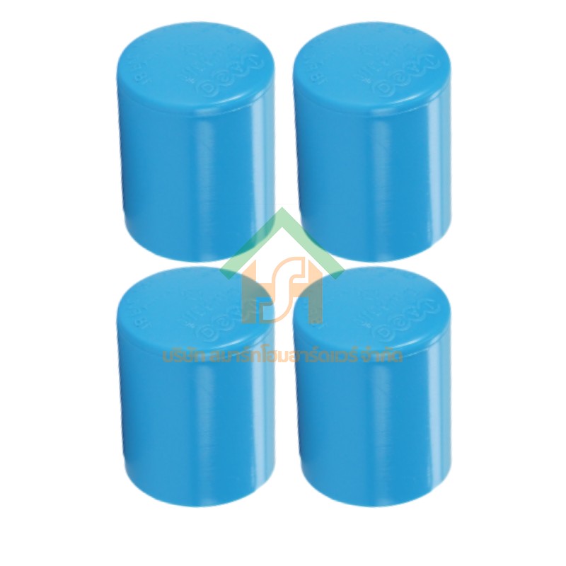 ฝาครอบ พีวีซี ฝาครอบพีวีซี ฝาครอบ PVC ฝาครอบPVC ขนาด 1.1/2" (1 นิ้วครึ่ง) จำนวน 4 ชิ้น/แพ็ค : ดี.เอส.เอ.ไอ (DSAI) DSAI.SET.084