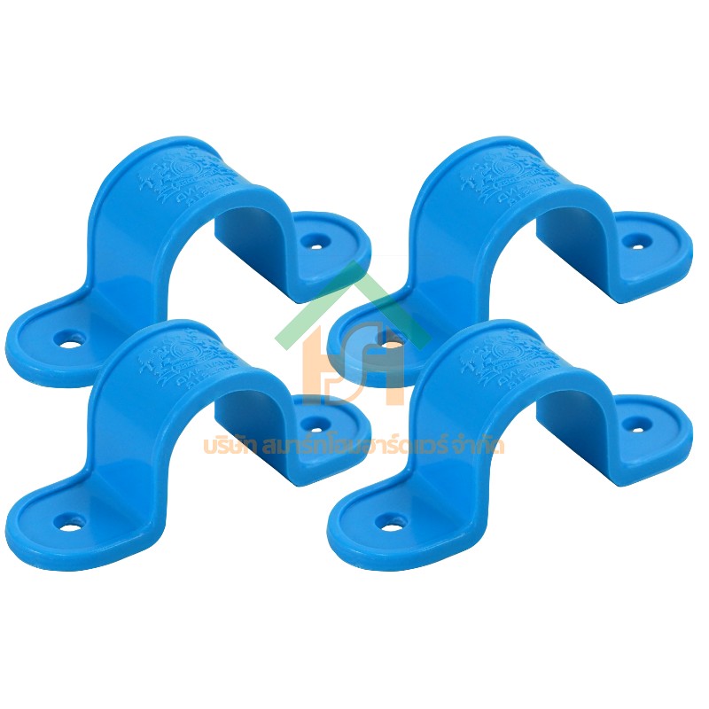 กิ๊ป PVC จับท่อ กิ๊ปจับท่อ กิ๊ฟจับท่อ กิ๊บจับท่อ ขนาด 3/4" (6 หุน) จำนวน 4 ชิ้น/แพ็ค : ดี.เอส.เอ.ไอ (DSAI) DSAI.SET.092