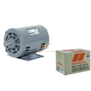 มอเตอร์ ฮิตาชิ HITACHI มอเตอร์ไฟฟ้า 1/2HP(0.40kw) 4Pole 1เฟส(220V) รุ่น EFOUP-KT ไม่มีคาปาซิเตอร์ 412006TT01 HIM03