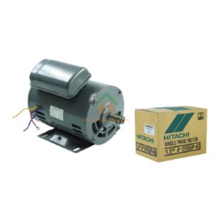 มอเตอร์ ฮิตาชิ HITACHI มอเตอร์ไฟฟ้า 1.5HP(1.10kw) 4Pole 1เฟส(220V) รุ่น EFOUP-KQคาปาซิเตอร์สตาร์ท 412008TT01 HIM07