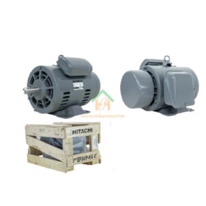 มอเตอร์ ฮิตาชิ HITACHI มอเตอร์ไฟฟ้า 5.0HP(3.70kw) 4Pole 1เฟส(220V) รุ่น EFOUP-KQ คาปาซิเตอร์สตาร์ท 412011TT01 HIM10