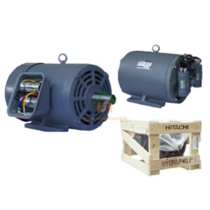มอเตอร์ ฮิตาชิ HITACHI มอเตอร์ไฟฟ้า 7.5HP(5.50kw) 4Pole 1เฟส(220V) รุ่น EFOUP-KQ คาปาซิเตอร์สตาร์ท 412012TT01 HIM11
