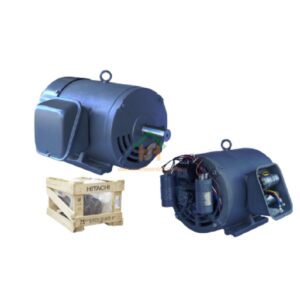มอเตอร์ ฮิตาชิ HITACHI มอเตอร์ไฟฟ้า 10.0HP(7.50kw) 4Pole 1เฟส(220V) รุ่น EFOUP-KQ คาปาซิเตอร์สตาร์ท 412013TT01 HIM12