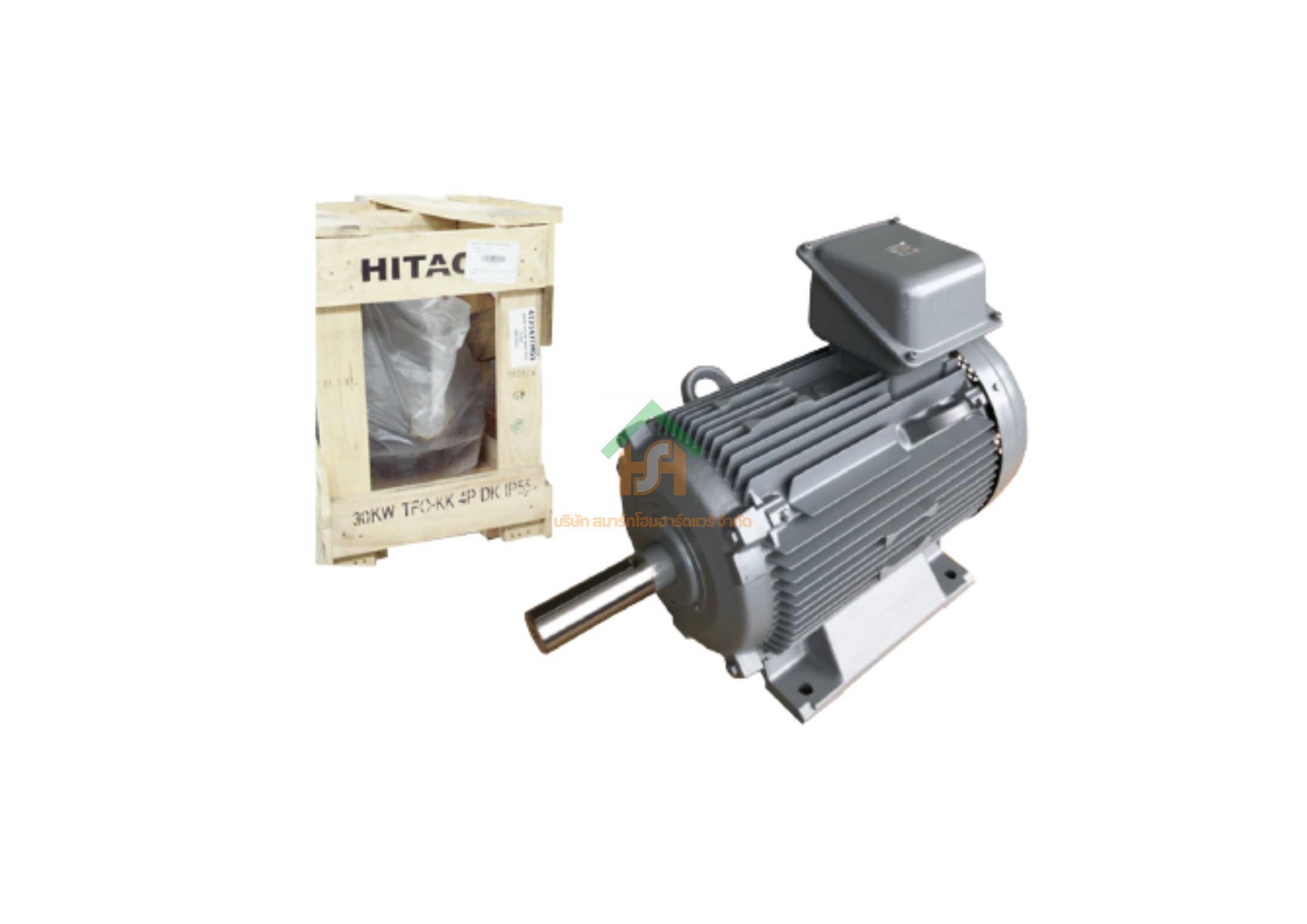มอเตอร์ ฮิตาชิ HITACHI มอเตอร์ไฟฟ้า 20.0HP(15.00kw) 4Pole 3เฟส(380/415V) รุ่น TFO-KK ขาตั้ง 412101TM03 HIM25