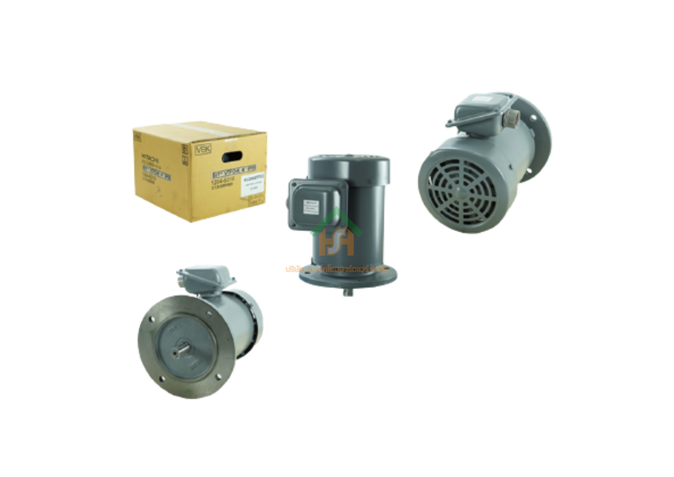 มอเตอร์ ฮิตาชิ HITACHI มอเตอร์ไฟฟ้า 2.0HP(1.50kw) 4Pole 3เฟส(220/380V) รุ่น VTFO-K หน้าจาน 412089TT03 HIM37
