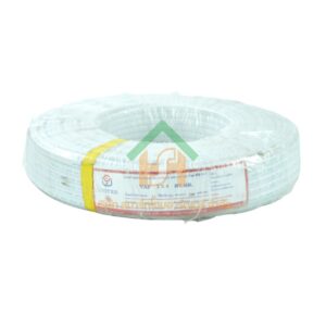 สายไฟ united สายไฟยูไนเต็ด รุ่น VAF 2 x 4 300V / 500V ยาว 100 เมตร สีขาว สายแบน 2 แกน หุ้มฉนวน PVC ของแท้100%