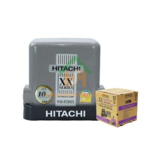 ปั๊มน้ำฮิตาชิ Hitachi ชนิดแรงดันคงที่ รุ่น WM-P250XX ขนาด 250 วัตต์ ปั๊มน้ำราคาถูก ถังเหลี่ยม WM-P250XX