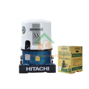 ปั๊มน้ำฮิตาชิ Hitachi ชนิดแรงดัน รุ่น WT-P150XX ขนาด 150 วัตต์ ปั๊มน้ำราคาถูก ถังกลม WT-P150XX
