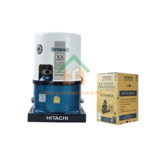 ปั๊มน้ำฮิตาชิ Hitachi ชนิดแรงดัน รุ่น WT-P350XX ขนาด 350 วัตต์ ปั๊มน้ำราคาถูก ถังกลม WT-P350XX