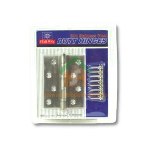 STAR WAY บานพับสเตนเลส บานพับประตู สเตนเลส บานพับได้ทั้งบานซ้ายและขวา (4"X3MM) SHOP015.STW.11
