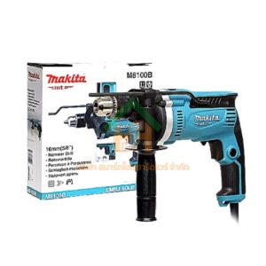 Makita สว่าน สว่านกระแทก มากีต้ารุ่น M8100B ขนาด 16 มม. กำลังไฟฟ้า 710 วัตต์ งานหนักซ้าย-ขวาได้ SHOP023.MAKITA.06.02